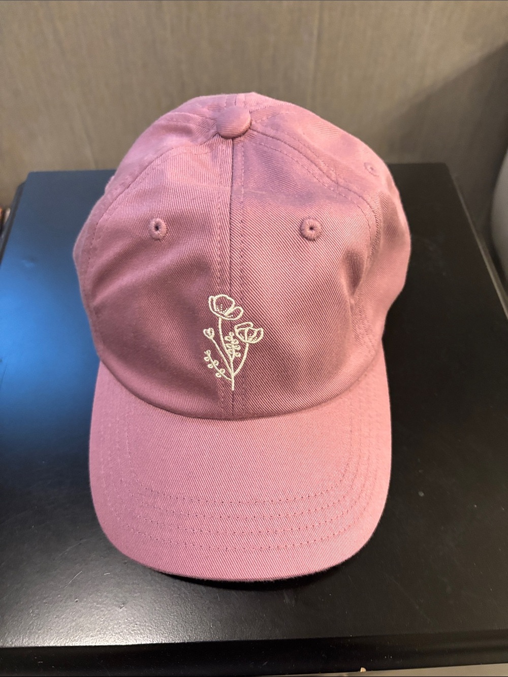 tentree Dusty Orchid Floral Embroidered Cap